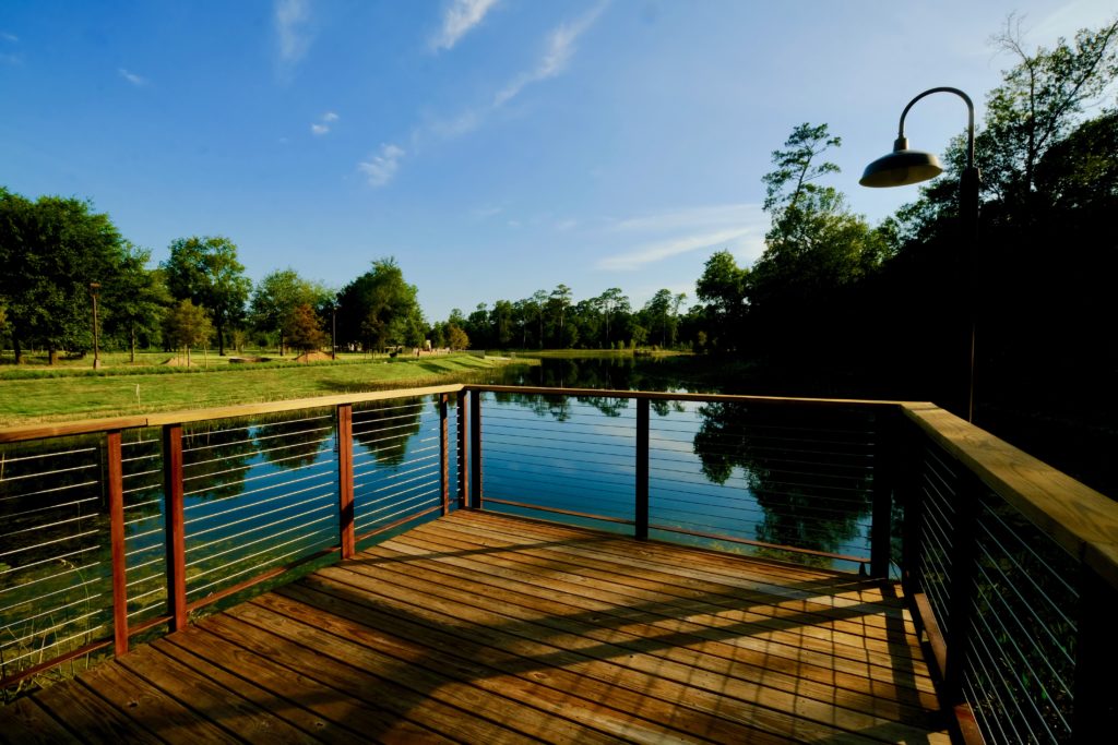 While naming opportunities in Memorial Park remain, Wendy and Jeff Hines earned naming rights to the lake thanks to their generosity. (Photo by Memorial Park Conservancy)