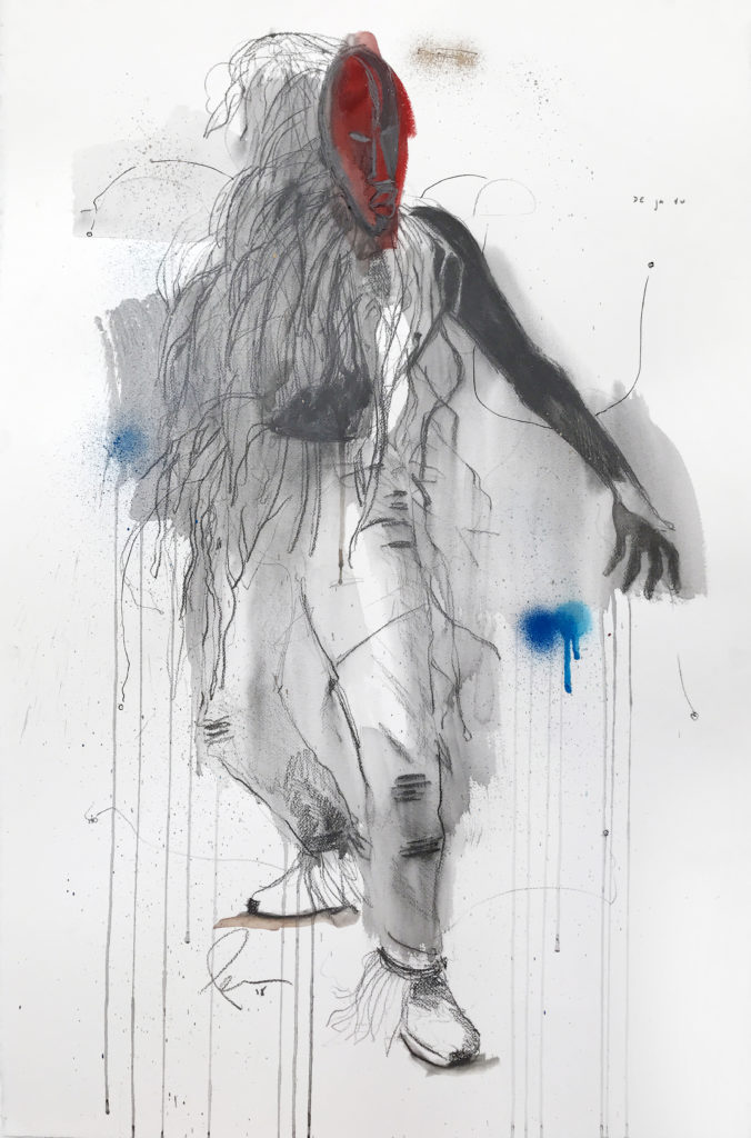 Fahamu Pecou's 
"De Ja Vu," 2018, at Conduit Gallery