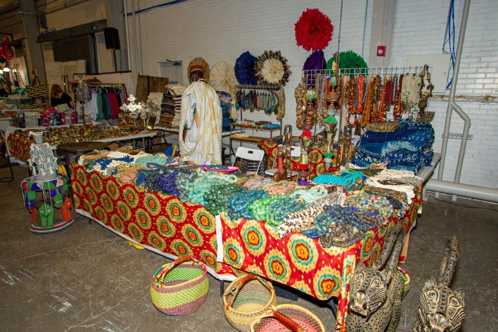 Farafinya African Art was one of the 80 vendors who set up shop for the DASH Summer Sale. (Photo by Gray Moore Photography)