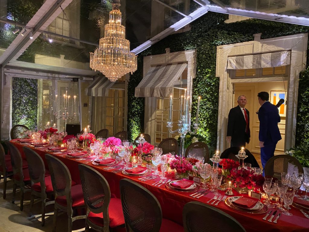 Lavish private dinner parties are on ice due to COVID-19.
