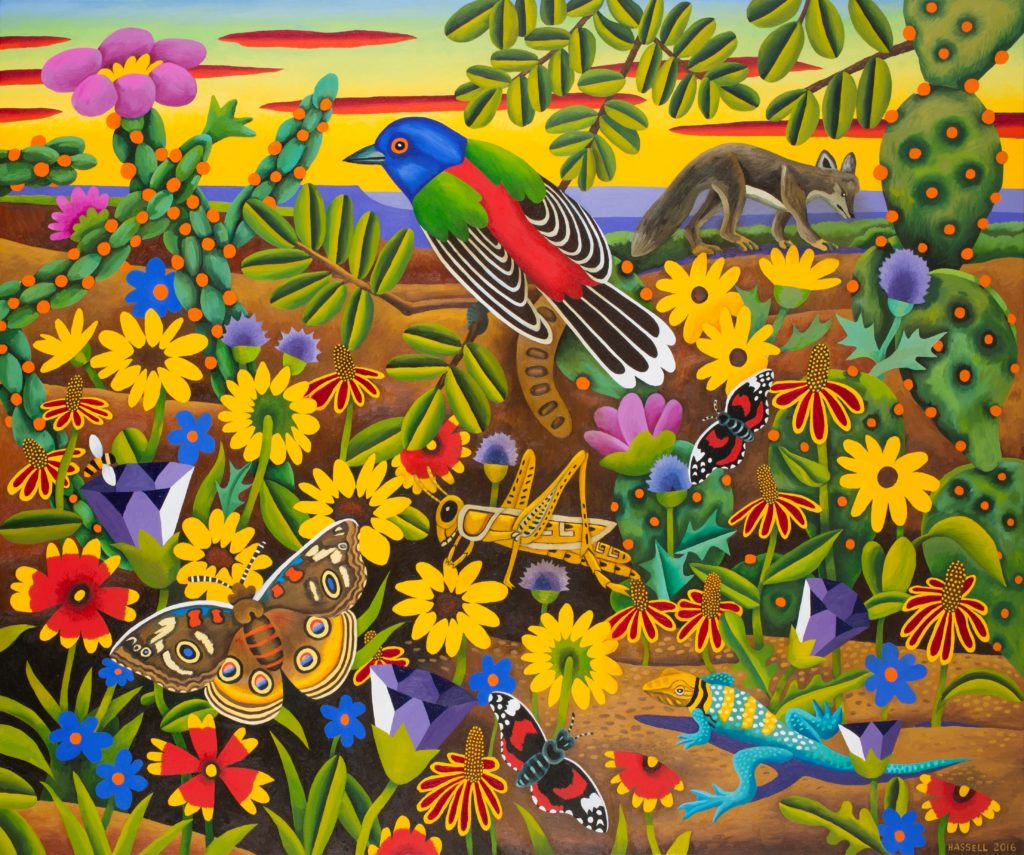 Billy Hassell's "In the Caprock Country," 2016, at William Campbell Contemporary Art