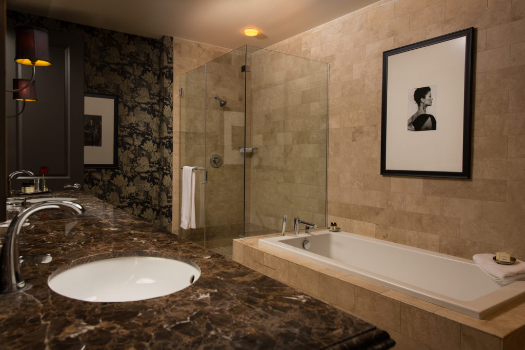 Hotel ZaZa Houston's It Happened One Night Suite bathroom  (Hotel ZaZa photo)