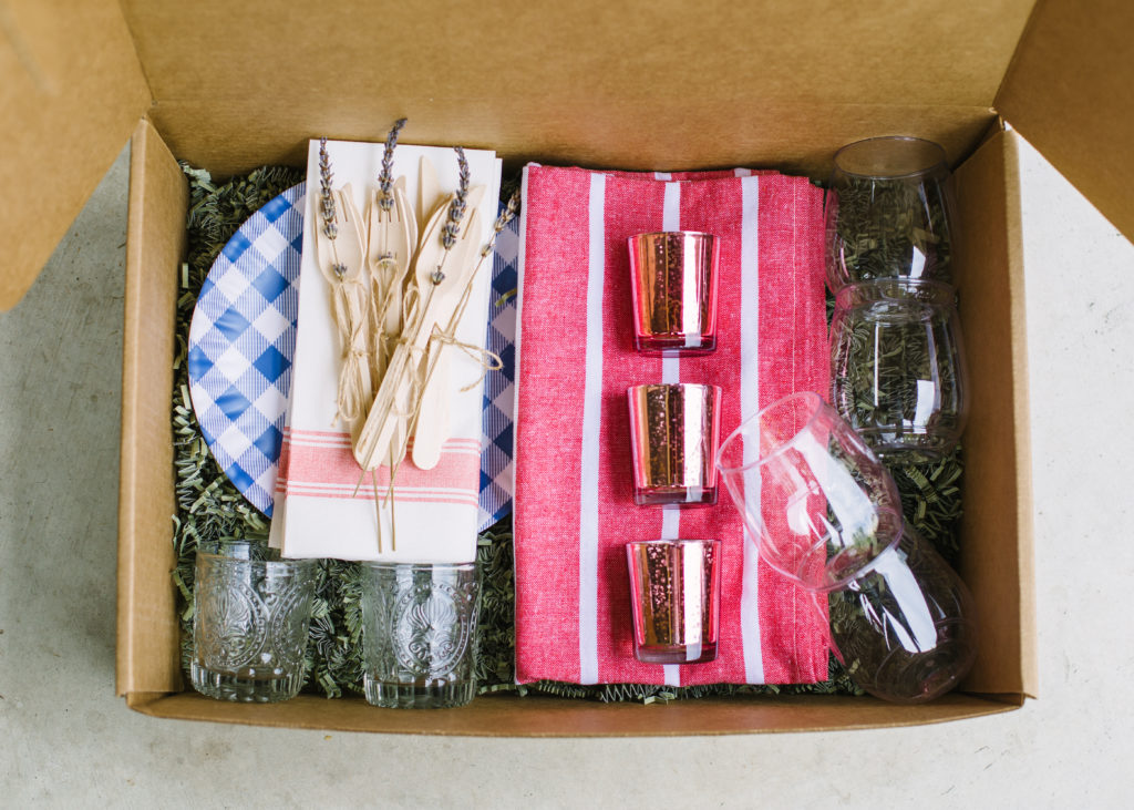 The Le BBQ box from Casamia gives your All-American backyard bash stylish flare. (Le BBQ Box $75)