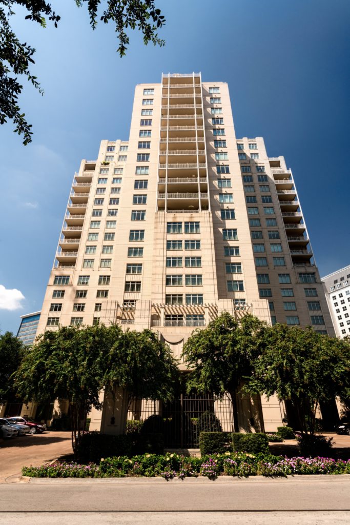 ritz-carlton dallas The dramatic towering facade of the Ritz-Carlton, Dallas.