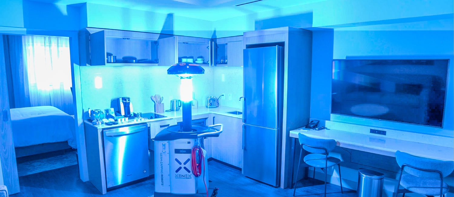 LightStrike robots at The Westin Houston Medical Center quickly destroy bacteria, viruses, and fungi via intense pulsed xenon ultraviolet (UV) light (Photo by The Westin Houston Medical Center)