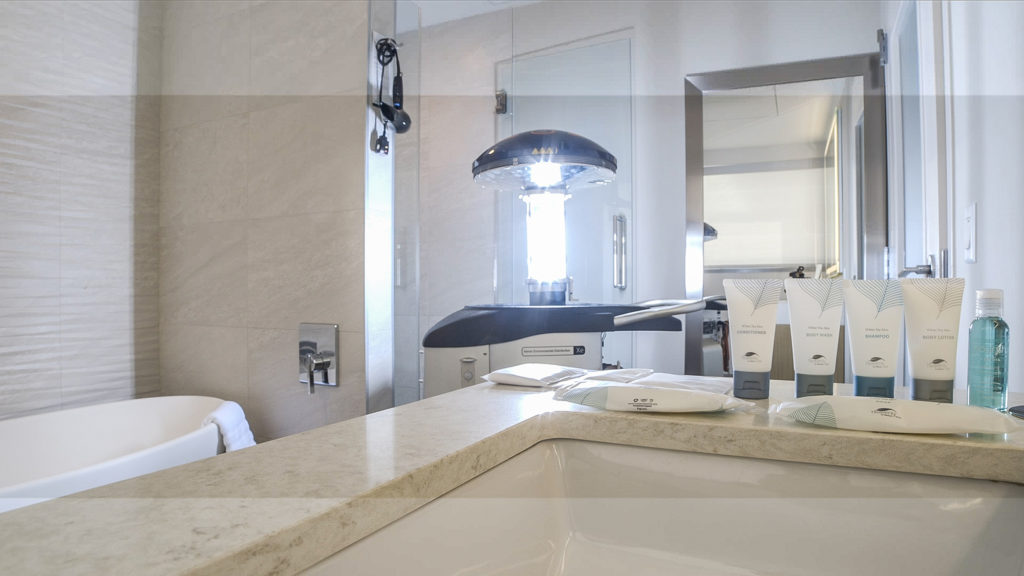 After rooms are manually cleaned at The Westin Houston Medical Center, LightStrike robots disinfect any remaining bacteria and viruses. (Photo by The Westin Houston Medical Center)