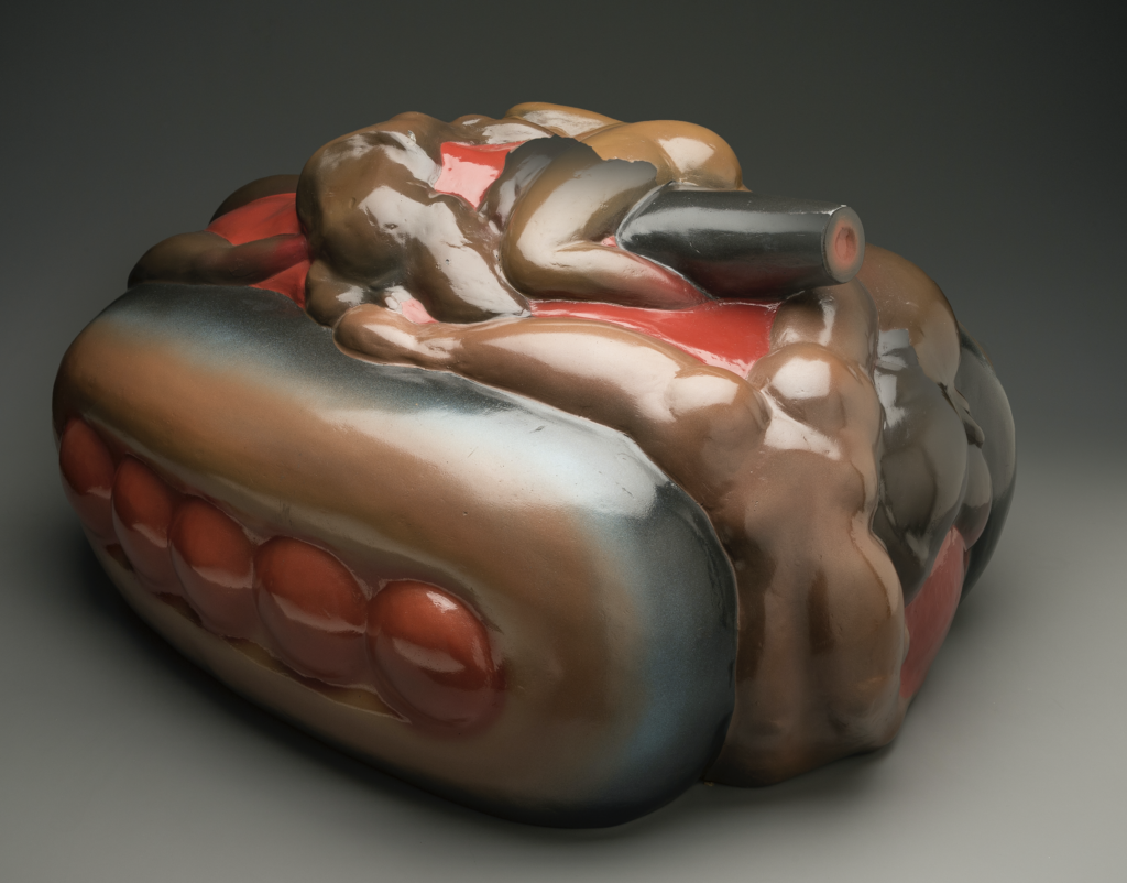 Luis Jiménez's "Tank - Spirit of Chicago," 1968, at McClain Gallery
