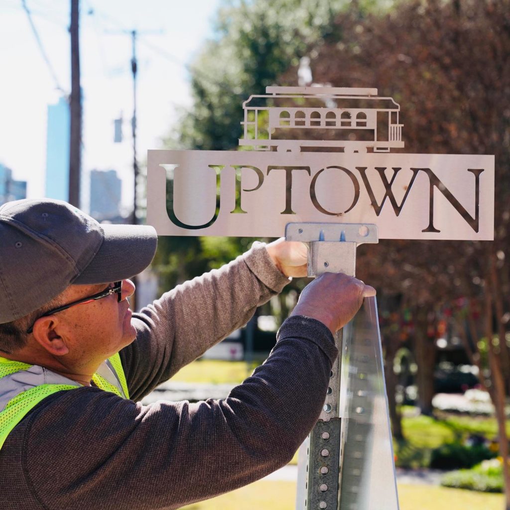 Uptown Dallas Inc.'s Ambassadors work hard to keep it beautiful — and beyond clean.