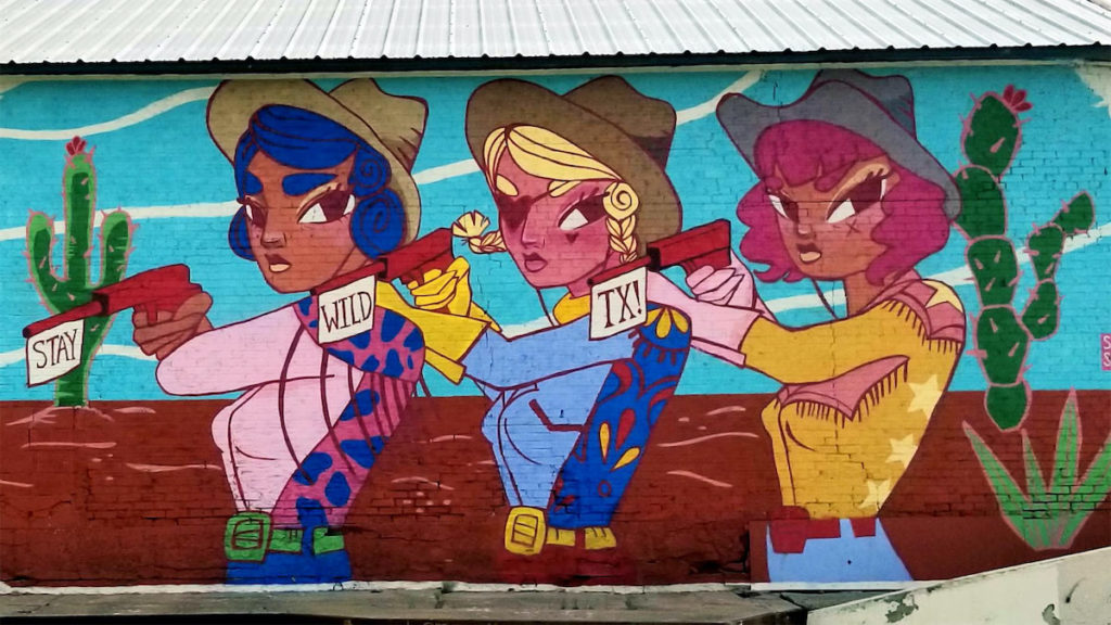 "Stay, Wild, Texas" can be found in Trinity Groves near the Overlook.