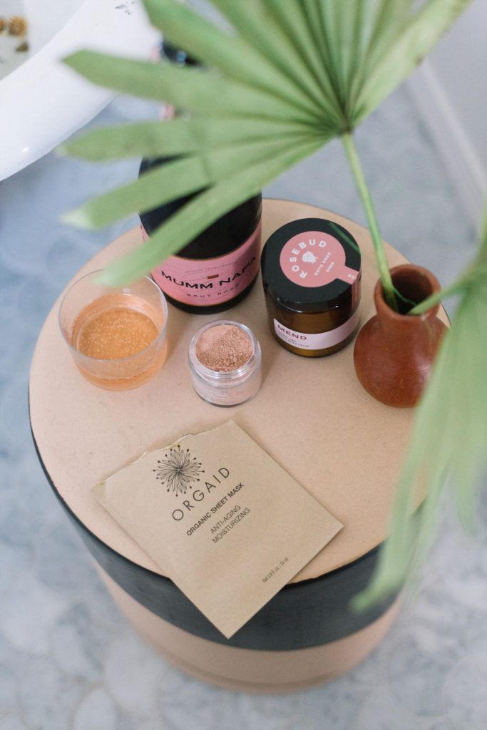 A table of Go Easy-stocked brands, including Orgaid organic sheet masks. 