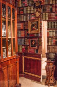 Betty Gertz’ office, hidden behind a wall of faux books