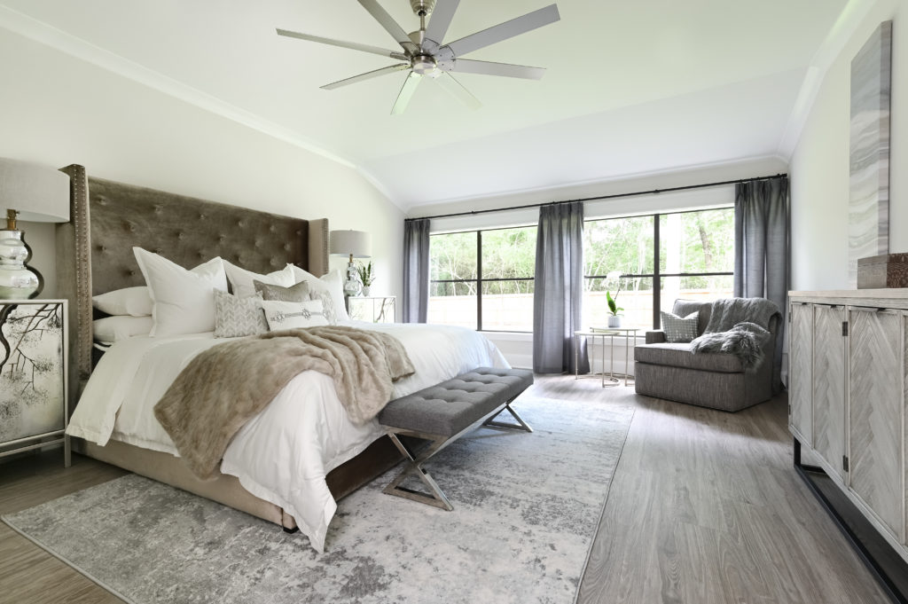 The oversized porch was enclosed to allow for an expanded master suite.