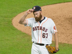 Houston Astros vs. Seattle Mariners. Lance McCullers pitches 2nd game of 2020 season a Minute Maid Park