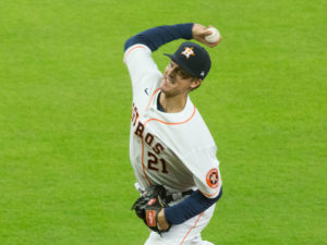 Houston Astros vs. San Francisco Giants. Zack Greinke pitch at Minute Maid Parkes as Geroge Springer returns to the lineup. Jose Altuve given the day off
