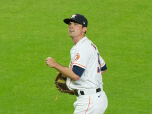 Houston Astros vs. San Francisco Giants. Zack Greinke pitch at Minute Maid Parkes as Geroge Springer returns to the lineup. Jose Altuve given the day off