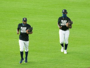 The Houston Astros and Oakland A’s were set to play Friday night in Minute Maid Park, standing for the National Anthem, and took the field briefly before both teams abandoned the game in protest of racial inequities