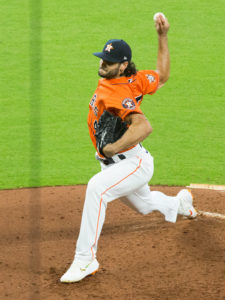 The Houston Astros and Oakland A’s played a double header in Minute Maid Park, celebrating Jackie Robinson Day the da, August 28, 2020y after walking off the field in protest of racial injustice