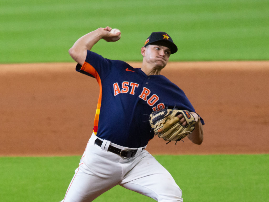 Rookie Brandon Bieleak is one of the Baby Astros who is making a major difference. (Photo by F. Carter Smith.)