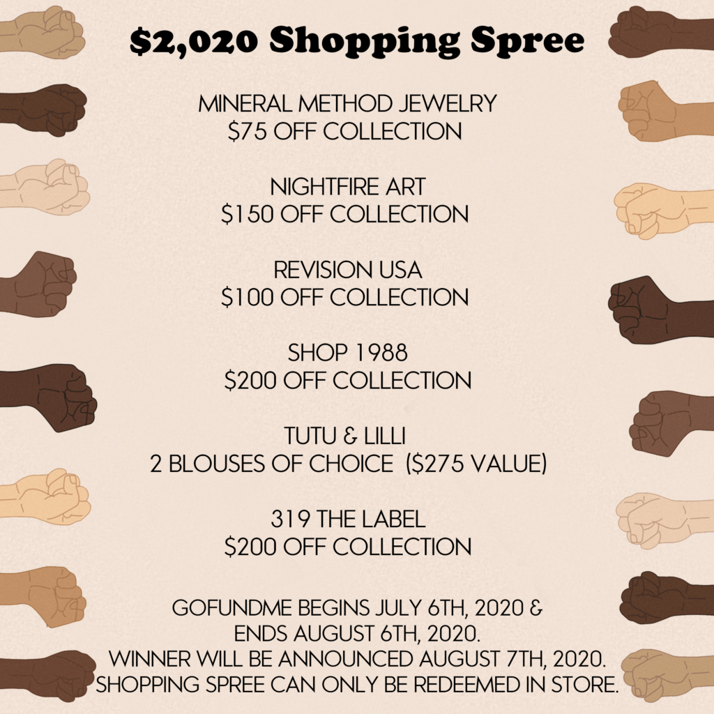 Discounts from more brands that  The Pop-Up Co-Op raffle winner will receive.