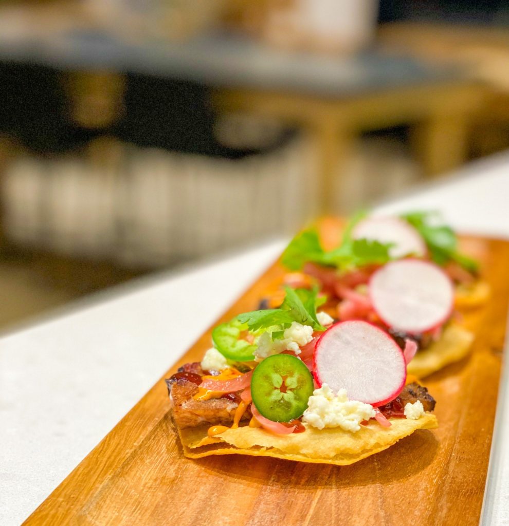 Make sure to ask for the off-menu item, the brisket tostadas. (Courtesy of Copper and Steel Table)