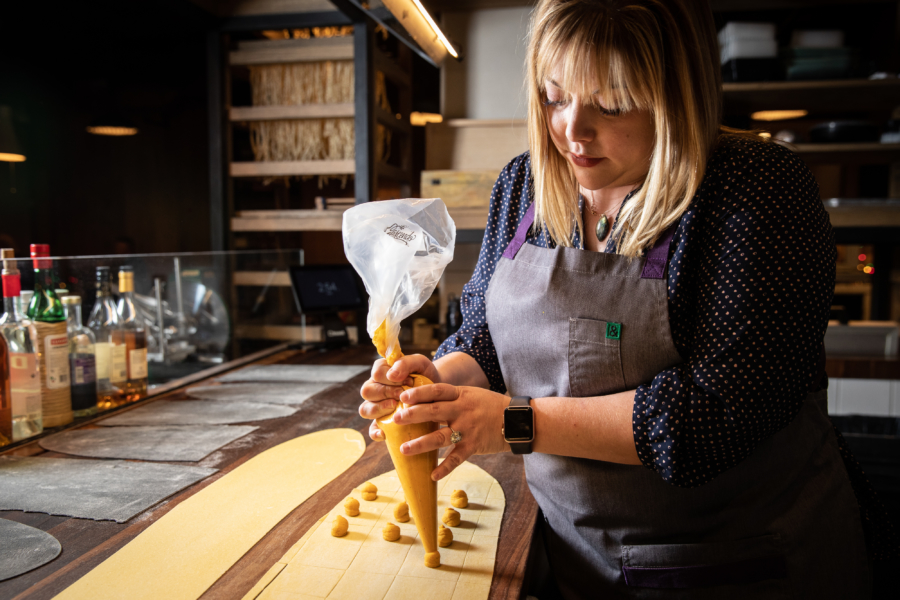 In Chicago, Monteverde chef Sarah Grueneberg (Instagram photo, Gladones Photography)