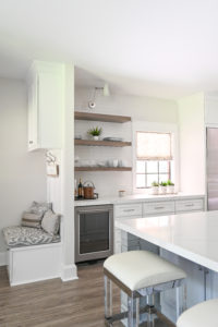 Kitchen detail in the Waterstreet renovation project in The Woodlands.