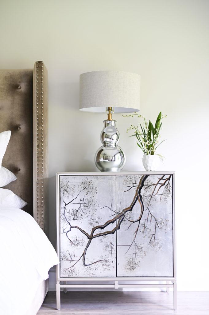 Decorative detail in the master bedroom