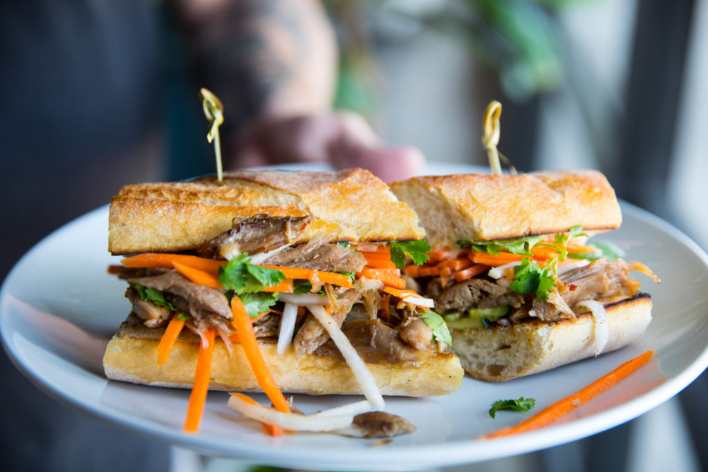 Duck Bahn Mi at the White Elm Café Bakery (Photo by Shannon O'Hara)