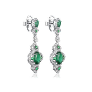 Fabergé x James Ganh white gold earrings