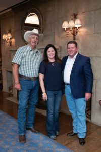 The Houstonian Urban Cowboy night  Norman Tucker (Cast Member), Cynthia & Steve Fronterhouse (Photo by Daniel Ortiz)