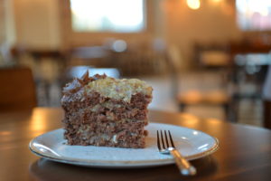 Ronnie Killen’s famous German chocolate cake is on the menu at Killen’s.