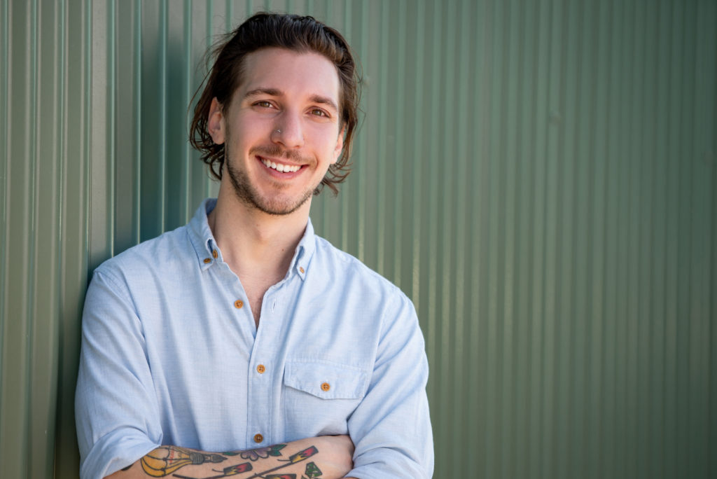 Gregory Huston is lead bartender of the Elm & Good bar and restaurant. (Photo by Alison McLean)