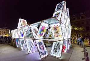 House of Cards by OGE Group in Bucharest_Photo courtesy of OGE Group (Photo by  Trish Badger, Courtesy of Weingarten Art Group)