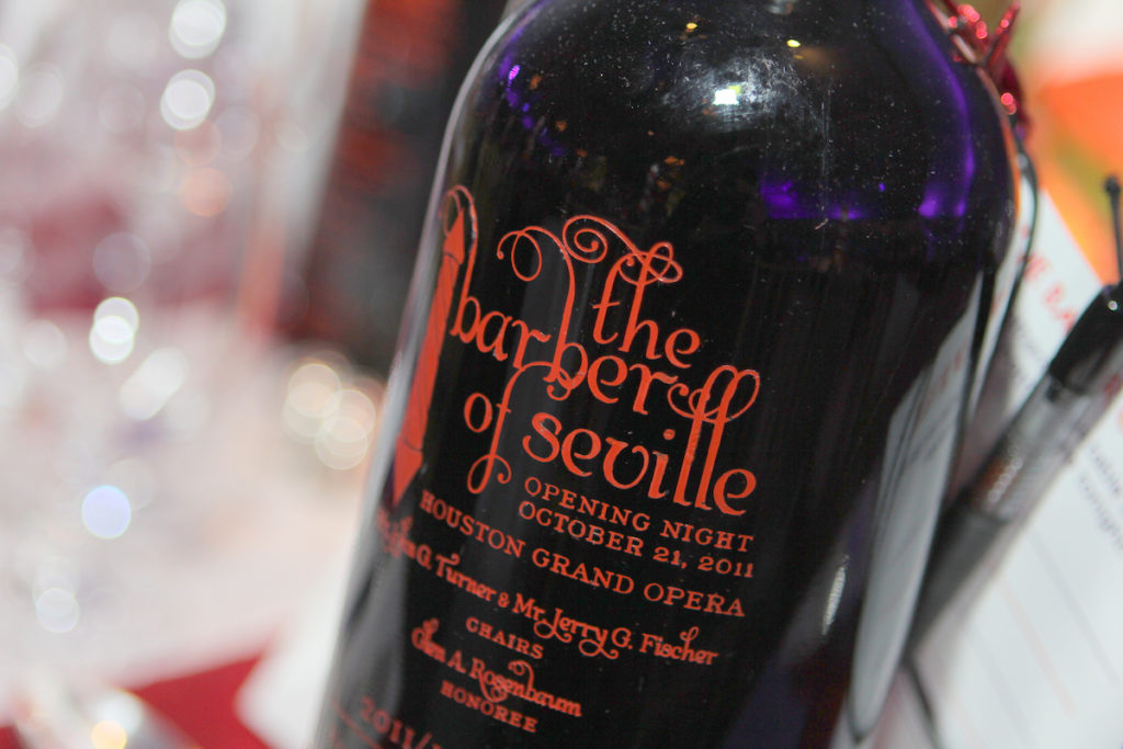 Souvenirs from Houston Grand Opera's Opening Night Gala in 2011 (Photo by Priscilla Dickson)