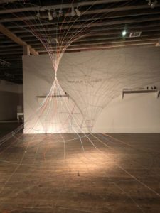 Ronald L. Jones’ “A Room with a View,” 2020, a site-specific, mixed-media installation created for Foltz Fine Art’s debut series “Texas Emerging.” (Photo courtesy the artist and Foltz Fine Art)