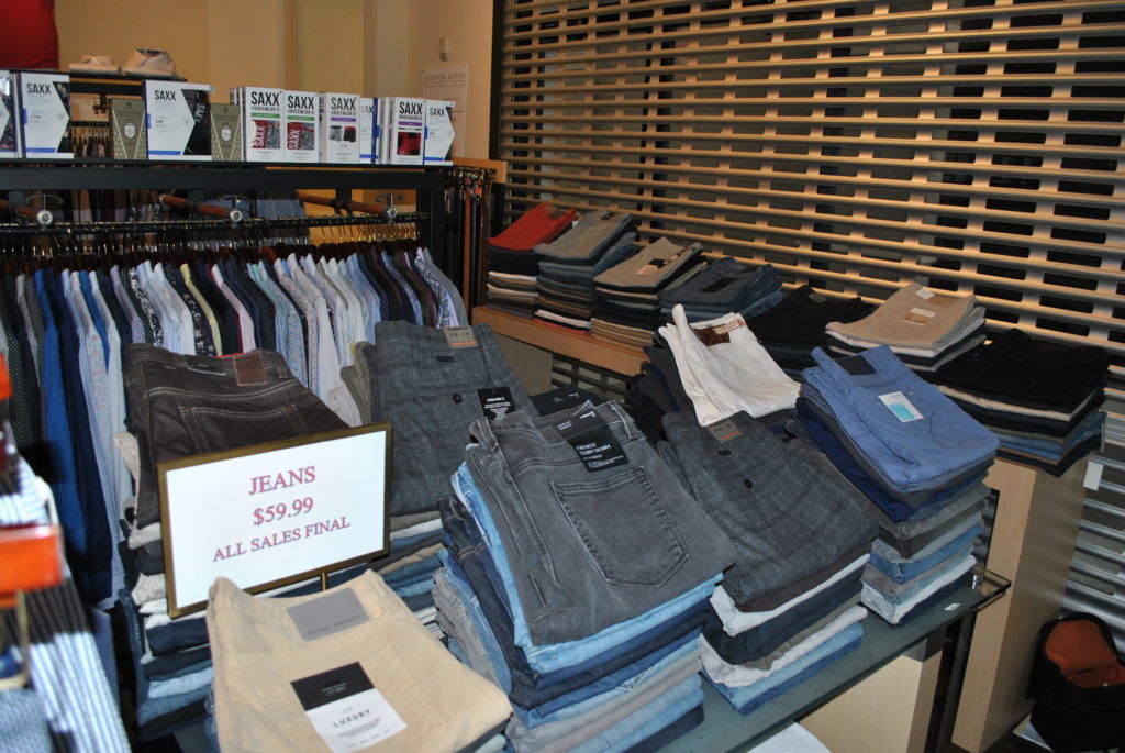 Bargains will be up to 75 percent off original pricing on both men's and women's clothing at the Tootsies-Norton Ditto pop-up shop. (Courtesy photo)