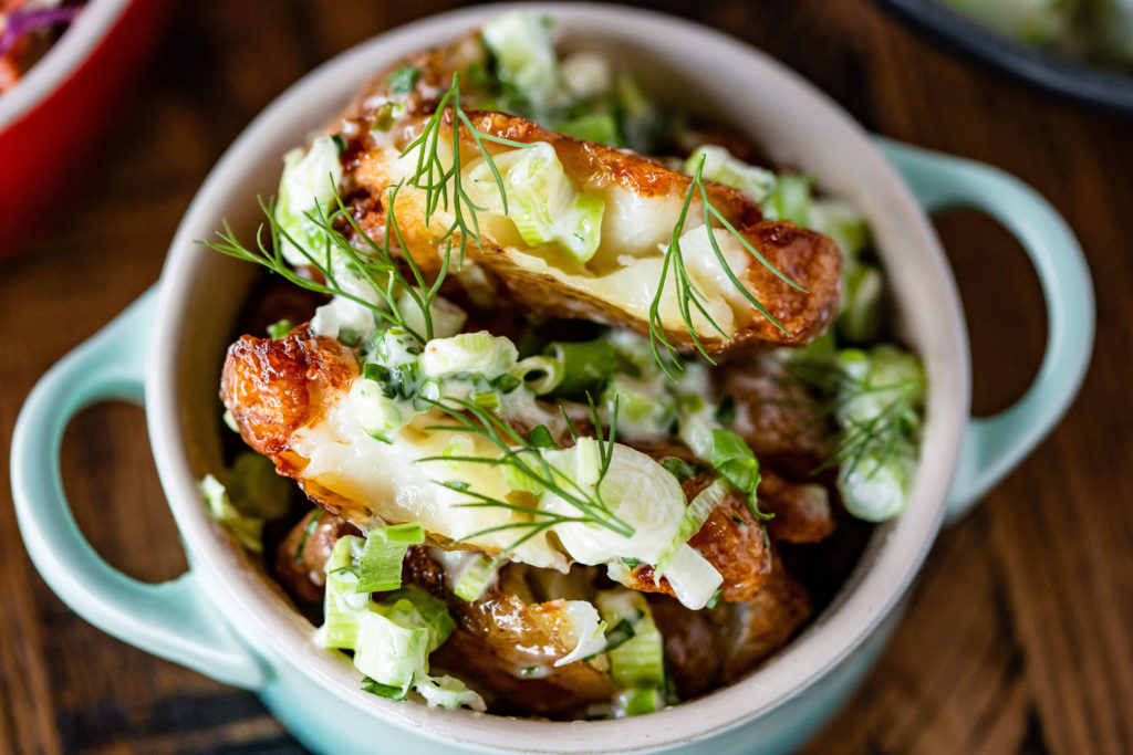 Louie's potato salad shows its sides power. (Photo by Kirsten Gilliam)