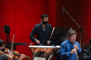 Houston Symphony musicians Leonardo Soto and Jonathan Fischer (Photo by Wilson Parish)