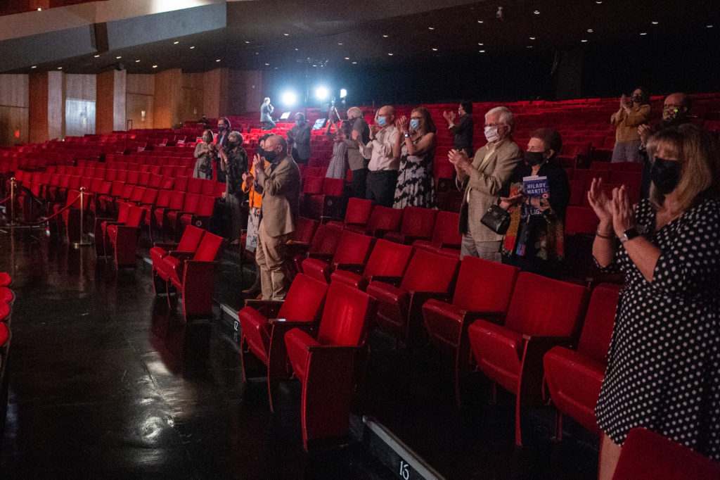 The audience is limited to major donors when the Houston Symphony performs its "Live From Jones Hall "program during COVID-19 (Photo by Wilson Parish)
