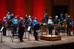 The audience is limited to major donors when the Houston Symphony performs its Live from Jones Hall program during COVID-19 (Photo by Wilson Parish)