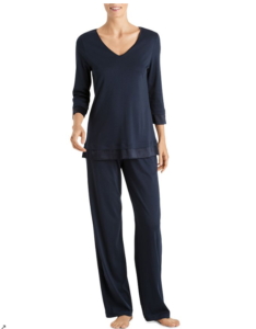 Sleek and sophisticated, the Lamia Three-Quarter Sleeve Pajama Set from Hanro is priced at$268.00