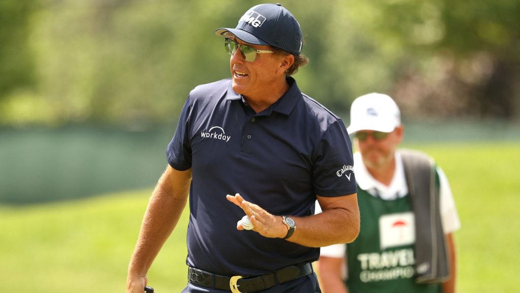 Phil Mickelson sunglasses TV