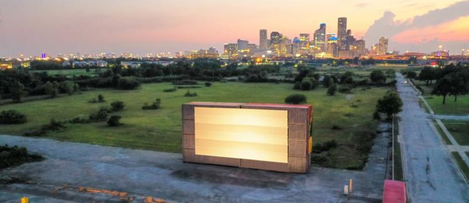 Moonstruck drive-in move theater Houston