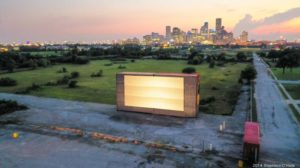 Moonstruck drive-in move theater Houston