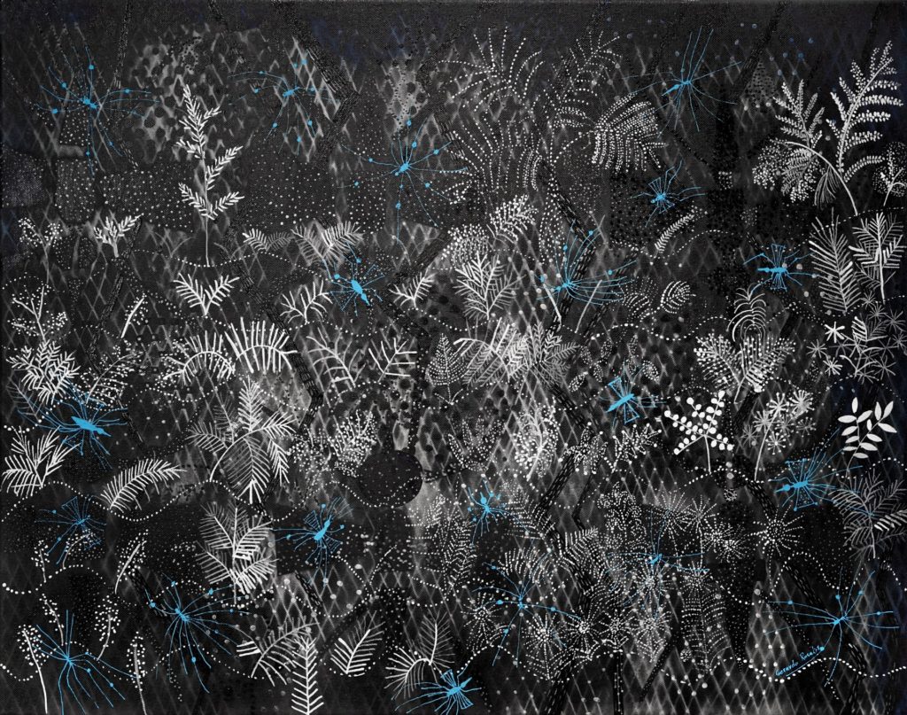 Gerardo Rosales "Firefly II," 2019, at Bill Arning