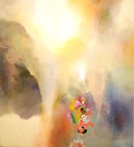 Jackie Tileston’s “Expanse of the Space Treasury,” 2018, at Holly Johnson Gallery