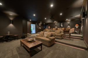 Theresa Roemer home, Carlton Woods, The Woodlands, home theater