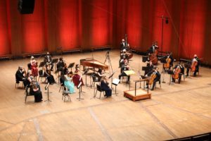 A Houston Symphony season like no other launches in Jones Hall where the audience was limited to 60 patrons. (Photo by Priscilla Dickson)