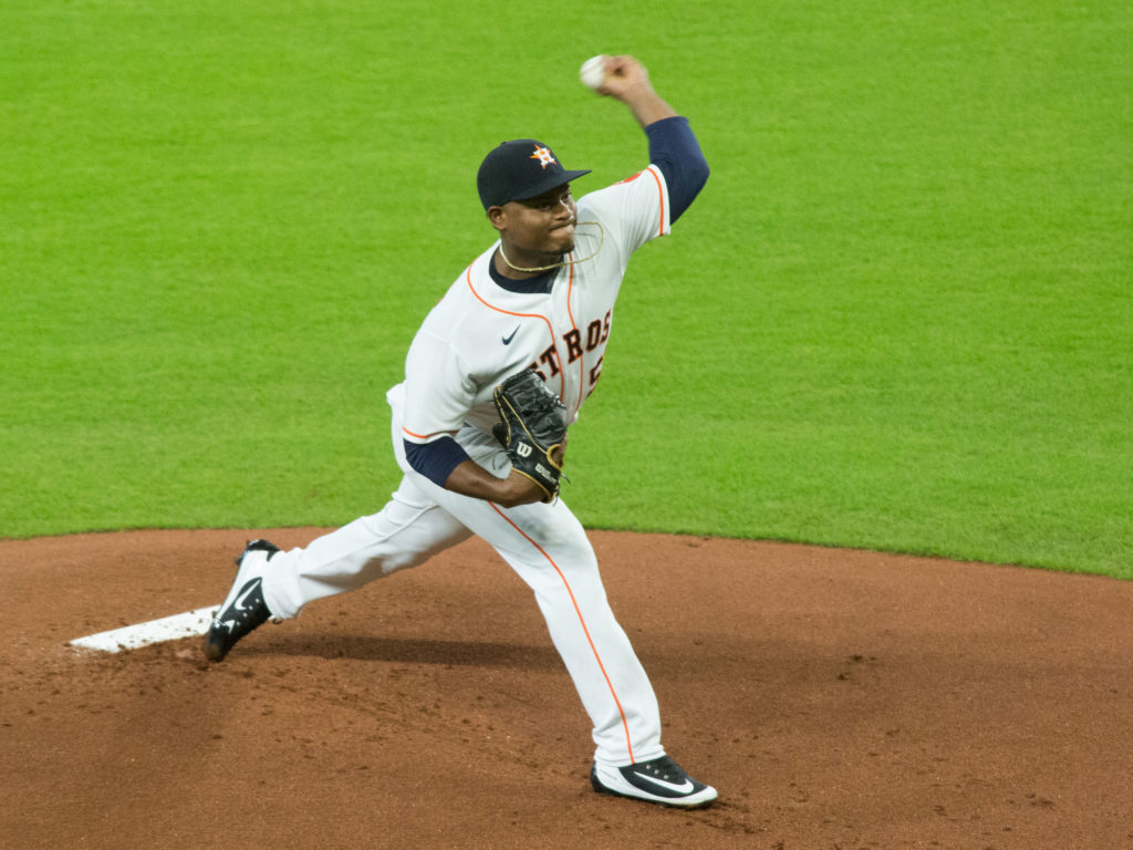 Framber Valdez is a strikeout force for the Astros. (Photo by F. Carter Smith)