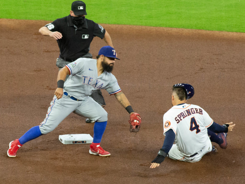 The Astros and Rangers are playing a tighter series than anyone expected this season. (Photo by F. Carter Smith)